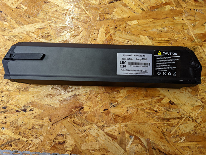 48v16Ah/ 768Wh E-bike battery Li-ion